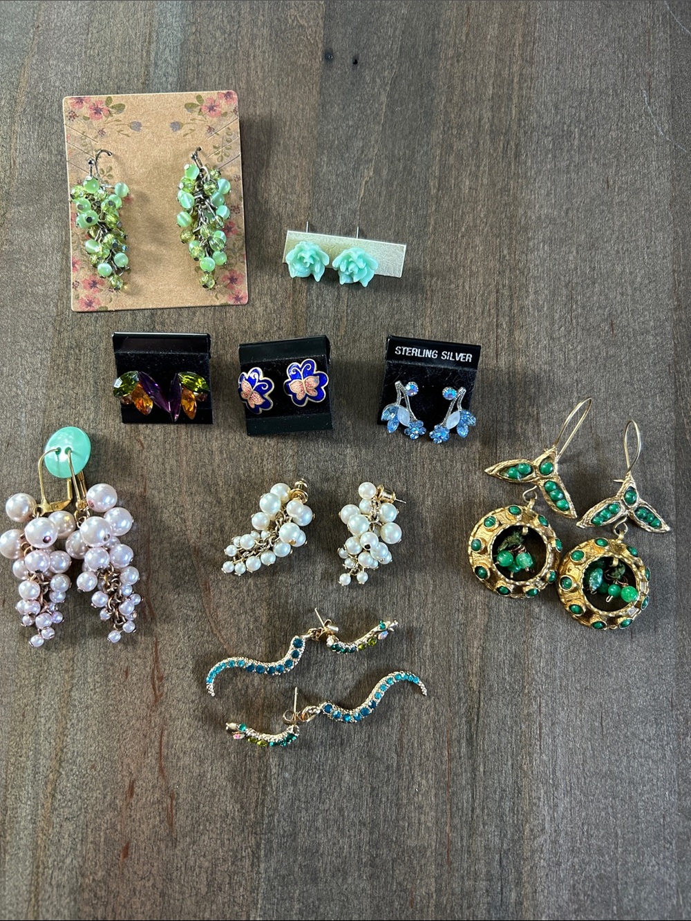 Earring Lot 9 Pierced